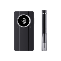 Yumely Nouveau Design Ponceuse à Ongles Électrique Portable Rechargeable 40000RPM Acier Inoxydable 30W Certifiée CE ROHS