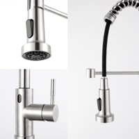 Robinet chauffe-eau électrique à Induction infrarouge extractible, mitigeur de cuisine intelligent en acier inoxydable, sans contact, nouveau Design