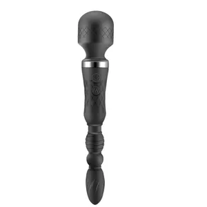 Powerful Dildo Vibrator Female AV Wand Stimulating Clitoris G-Spot Anal plug Bead Dual Motor Men And Women Masturbator Massage