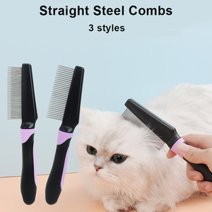 Spazzola professionale per la toelettatura degli animali domestici a doppio lato spazzole per la pulizia degli animali domestici strumento di <span class=keywords><strong>Deshedding</strong></span> - Product Image 3
