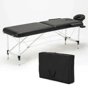 Purple High Quality Manual Folding Beauty Massage <b>Bed</b> With Customizable Colors Height Adjustable <b>Portable</b> Massage Table - Product Image 3