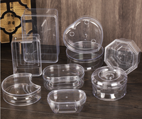 Boîte à dessert en plastique transparent PS pour collations bonbons aux fruits secs mariages-utilisation avec des aliments pour animaux de compagnie au chocolat et usine de sucre en gros