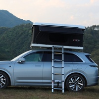 Tente de toit en aluminium pour 3-4 personnes, grande capacité, avec échelle télescopique en aluminium, classée parmi les meilleures