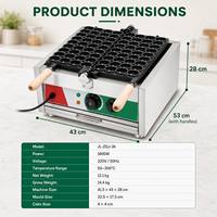 Nouvelle Gaufrier Électrique Professionnelle pour Dattes Rouges en Acier Inoxydable avec Thermostat Réglable Haute Productivité Capacité de 36 par Lot