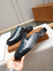 2026 Top Luxury Designer Sneakers Genuine Leather Upper PU Midsole Slip-On Loafers for Men <b>Pointed</b> <b>Toe</b> <b>Flat</b> Anti-Slippery Trend - Product Image 5