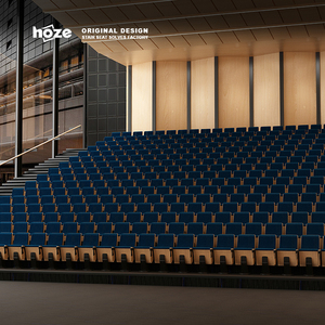 Кресло для кинотеатров HOZE HS-2103A, одноместное, из алюминиевого сплава, современное, оптовая продажа театральной мебели - Product Image 3