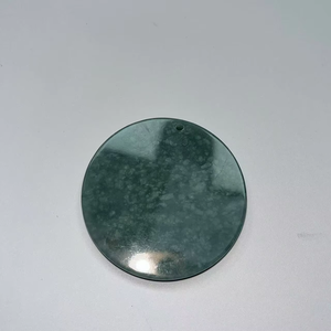 Pendentif pour homme en jade naturel, sculpture double dragon, charme protecteur vintage, véritable jade sculpté à la main, style bouddhiste tendance - Product Image 6