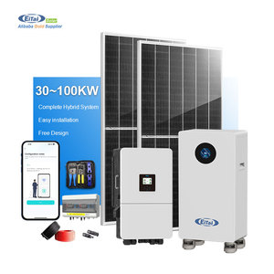 Kit complet de système d'énergie solaire <span class=keywords><strong>photovoltaïque</strong></span> hybride EITAI <span class=keywords><strong>sur</strong></span> réseau, de 30 kW à 100 kW, avec contrôleur MPPT pour usage domestique - Product Image 1