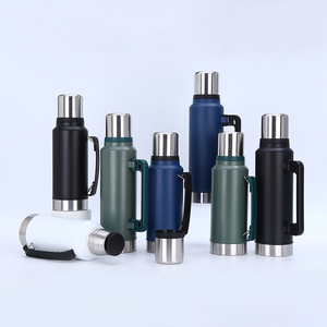 Grande Bouteille Isotherme en Acier Inoxydable, à Grande <span class=keywords><strong>Capacité</strong></span>, pour Camping, Voyage et Activités de Plein Air, avec Tasse Intégrée - Product Image 1