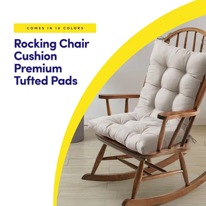 <span class=keywords><strong>Chaise</strong></span> à bascule en bois pour salon, avec coussins capitonnés de qualité supérieure et base antidérapante, pour le haut et le bas du fauteuil – Offre spéciale - Product Image 3