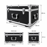 Valise de transport en aluminium sur mesure de grande taille pour outils, valises à outils de qualité supérieure, valise de transport en aluminium antichoc personnalisée, valise de transport routière