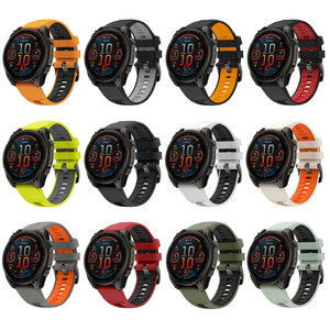 <span class=keywords><strong>Correa</strong></span> de reloj Tschick <span class=keywords><strong>QuickFit</strong></span> para Garmin Fenix E 8 AMOLED Solar 51 47mm 7 7X Pro 6 6X/Epix <span class=keywords><strong>26</strong></span>/22mm <span class=keywords><strong>Correa</strong></span> oficial de silicona deportiva - Product Image 3