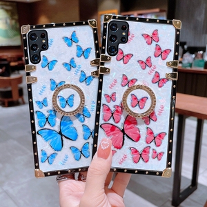 Étui de protection fantaisie avec motif papillon pour <span class=keywords><strong>Samsung</strong></span> <span class=keywords><strong>Galaxy</strong></span> S21FE S22 S23 Plus, pour <span class=keywords><strong>Galaxy</strong></span> A73 5G avec béquille - Product Image 5
