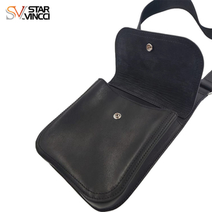 STAR VINCCI カスタム本革ヴィンテージファッションショルダーハーネスバッグ レトロミニマリズムダブルストラップ携帯電話ベストバッグ - Product Image 3