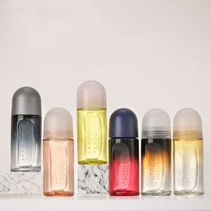 Empty Essential Oil Roller Bottle 30ml 50ml Glass <strong>Deodorant</strong> <strong>Roll</strong> on with Plastic Roller Carton Custom Color - Product Image 4