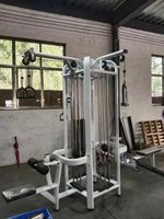 Équipement de musculation professionnel : Machine à câbles multi-stations 8 postes avec poulies réglables et système de charge par broches