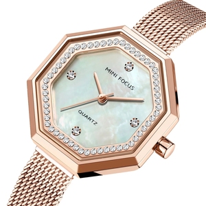 <span class=keywords><strong>MINI</strong></span> <span class=keywords><strong>FOCUS</strong></span> MF0304L Venta al por mayor de lujo Lady Mesh Acero inoxidable Nuevo diseño Mujeres Relojes de pulsera <span class=keywords><strong>Reloj</strong></span> de pulsera de cuarzo - Product Image 1