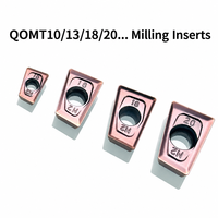 Plaquette de fraisage résistante à l'usure avec revêtement DLC, série QOMT0830R-M2, OEM BEGUNTOOL pour la coupe de métaux de haute précision