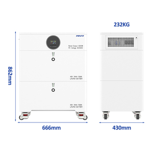 Système solaire complet empilable hors réseau et hybride avec batterie de 30 kWh, 48 volts, 6 kVA de secours - Product Image 2