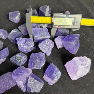 Pierre de <span class=keywords><strong>fluorite</strong></span> violette naturelle brute, grappes de cristaux violets bruts, spécimen minéral de haute qualité, Feng Shui, bijoux de guérison, décoration - Product Image 3