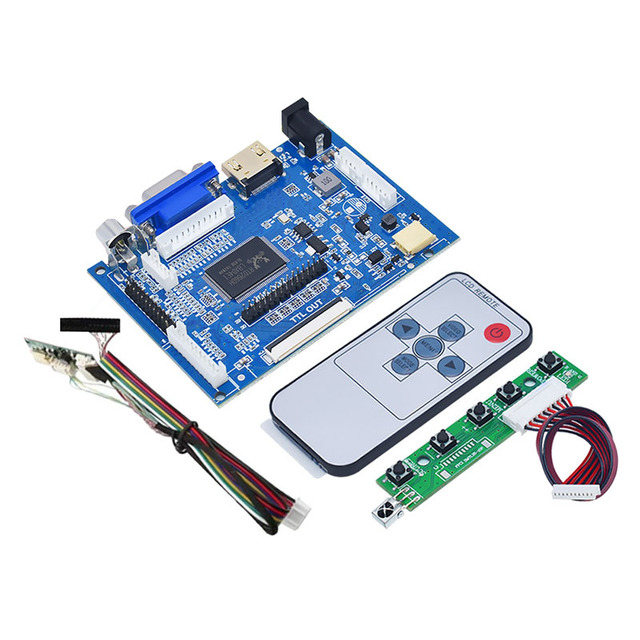 PCB800099 V9 Controller Board 1366x768 1440x900 1024x600 800x600 Support 30 Kinds of Resolution Driver Board Kit for 4.3"-17.3"