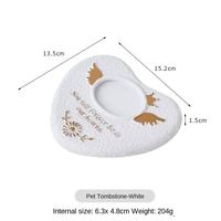 Pierres tombales pour animaux de compagnie : chiens, chats, petits animaux – Tablettes commémoratives, offrandes funéraires, souvenirs pour chiots, objets décoratifs en ciment Portland