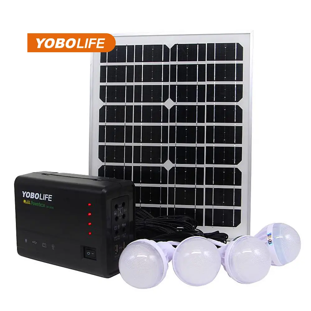 Portable Mini Solar Energy Home Power Solar Light System rechargeable Battery used on TV&Fan for Home outdoor camping