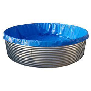 Réservoir d'<span class=keywords><strong>eau</strong></span> en acier galvanisé résistant aux algues, sûr pour l'irrigation des cultures et l'utilisation en élevage, avec revêtement en PVC - Product Image 1
