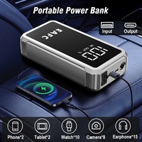 Démarreur de voiture EAFC 4000A 12V pour moteurs essence 10,0 L et diesel 6,0 L avec pinces intelligentes, affichage numérique et lumière SOS