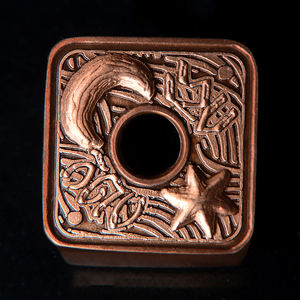 Pièce commémorative gravure étoiles lune pièce vierge Souvenir vieilles pièces en métal antiques en vrac - Product Image 1