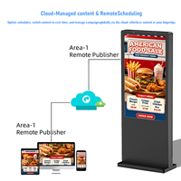 Affichage numérique étanche IP65 Android RK3568 RK3576 avec système d'exploitation Windows en option, fonctionnement 24/7 pour allées de magasins