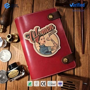 Carnet <span class=keywords><strong>de</strong></span> notes personnalisé en cuir PU vintage pour <span class=keywords><strong>femme</strong></span>, avec logo personnalisé, idéal pour le bureau et comme cadeau - Product Image 1