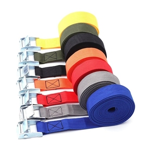 Correas de amarre cortas de 1 pulgada x 1 metro con cierre de sujeción, correas de amarre pequeñas para coche, bicicleta, carretilla, motocicleta - Product Image 1