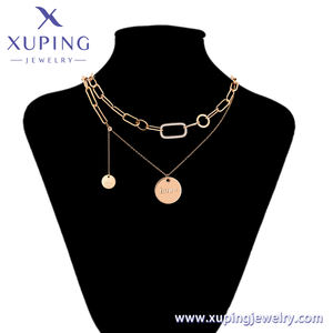 A00902266 XUPING collana gioielli a doppia catena 18K rame placcato gioielli regalo donna collana per <span class=keywords><strong>amante</strong></span> - Product Image 6
