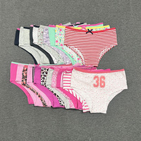 Celana Dalam Bikini Katun Wanita, Celana Dalam Anti-Bakteri Nyaman Berbahan Rib Lebar untuk Remaja Putri