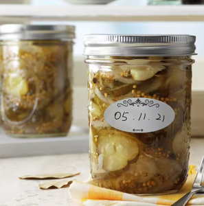 Oval Water-Soluble Dissolvable <b>Labels</b> BPA-Free No Residue Food Safe Storage <b>Labels</b> for Freezer & Microwave - Product Image 4