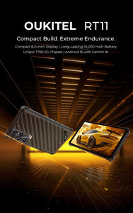 Tablet PC Resistente Oukitel RT11 de 8 Pulgadas, Cámara de 16MP, 8+128GB, 10000mAh, Android 16, NFC, 5G - Product Image 4
