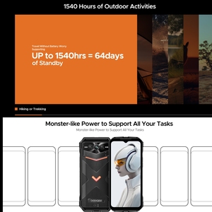 Original DOOGEE Vmax Plus 5G teléfono resistente 16GB + 512GB 5G NFC 22000mAh batería 6,58 pulgadas teléfono inteligente desbloqueado - Product Image 3