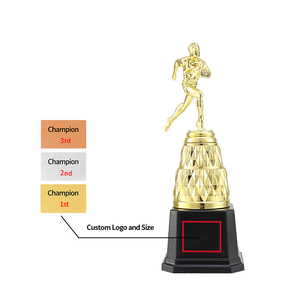Trofeo de Carrera Personalizado con Logotipo y Diseño, Trofeos de Plástico Dorado, Premios, Precio de Fábrica <span class=keywords><strong>JZ</strong></span> - Product Image 2