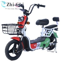 Vélo électrique basique 350W très populaire pour étudiants, batterie lithium 48V 12Ah, moteur sans balais à assistance au pédalage, contrôleur électronique longue portée