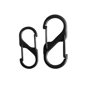 5 #6 # สแตนเลส8ประเภท S ตะขอพวงกุญแจ S รูป Carabiner