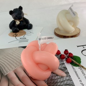 Vela aromática en forma de bola con hilo tubular retorcido, cera de soja mixta, artículo decorativo para el hogar y fotos de Instagram - Product Image 3