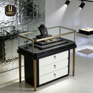Vitrine à bijoux sur mesure avec panneaux en verre pare-balles, éclairage LED, serrure biométrique avancée, respectueuse de l'environnement, ODM, sécurité maximale - Product Image 5