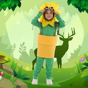 Disfraces de Halloween, Cosplay de girasol, espectáculo de actuación escolar para niños, niñas, sol, flor, planta, disfraces de Cosplay - Product Image 1
