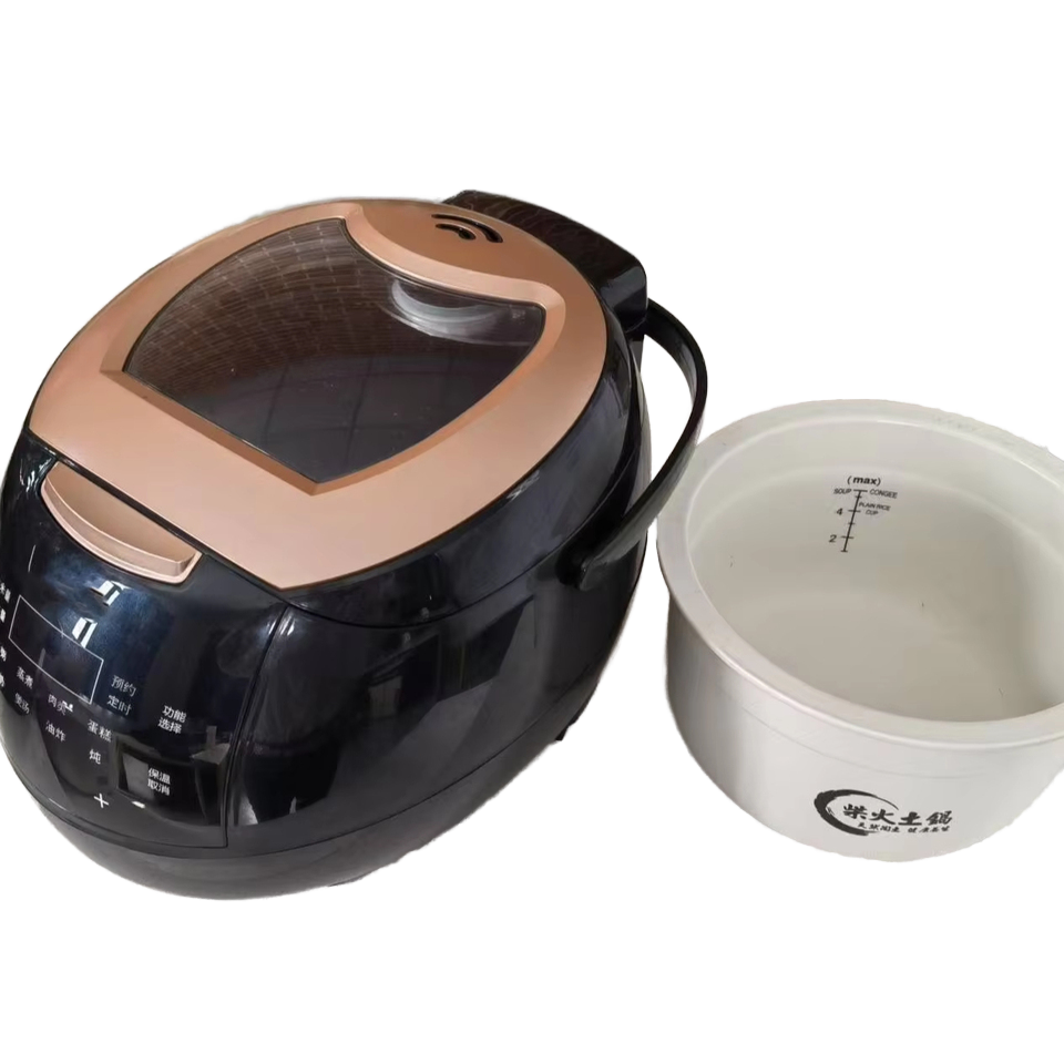 Durable 5L Household Rice Cooker Electric Skillets with Easy-Care Ceramic Technology Ceramic Inner Pot