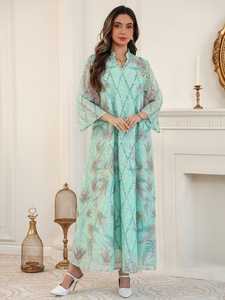 slim fit dress slacks Moonlit Organza Abaya Perfect For Special Occasions main image 1