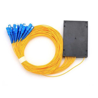 Splitter PLC ABS Box 1*32 1*64 1*8 Splitter PLC avec connecteur SC/UPC 2.0mm/3.0mm G657A1 pour fibre optique