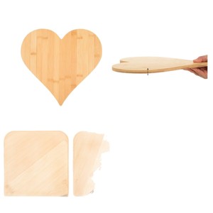 ถาดไม้ไผ่รูปหัวใจ Jelin ลาย Be Mine สำหรับเสิร์ฟของหวาน ชีสบอร์ดในงานปาร์ตี้ - Product Image 5