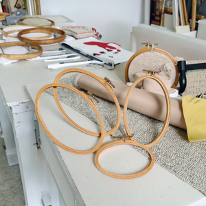 Telaio Circolare Regolabile per Ricamo a Punto Croce Juncai, 8 Pollici, Ecologico, per Arte Popolare e Fai-da-Te - Product Image 1