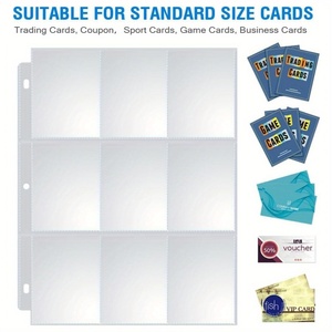 1800 Fundas Protectoras de Plástico para Tarjetas Coleccionables, Premium, 9 Bolsillos, 100 Páginas, Hojas Protectoras de Doble Cara para Carpeta, Almacenamiento de Tarjetas TCG - Product Image 5